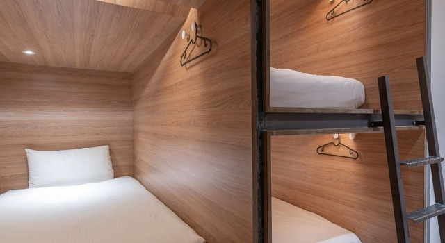 Кровать в общем номере Bouti City Capsule Inn - Hostel