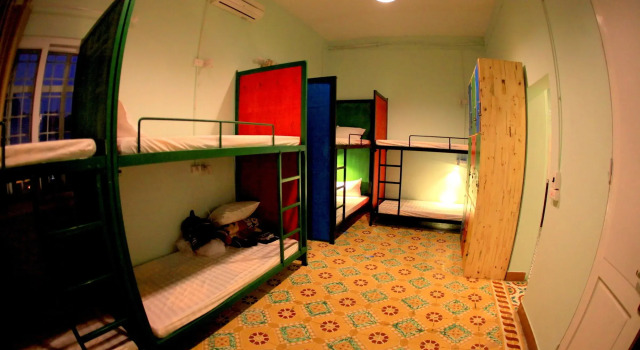 Кровать в общем номере Go Ninh Binh Hostel