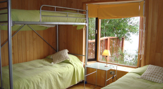 Бунгало с 2 комнатами с видом на озеро Cabañas Bahia Celeste, Puerto Varas