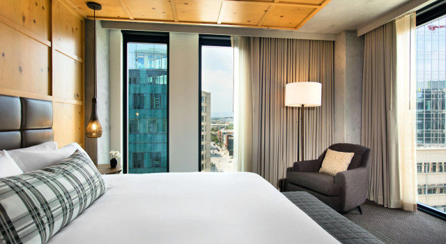 Номер Deluxe с красивым видом из окна Limelight Hotel Denver