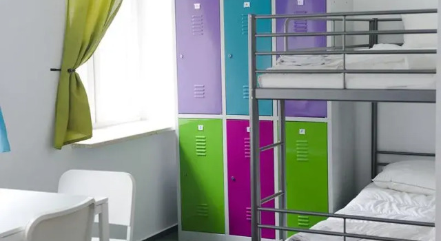 Кровать в общем номере Patchwork Design Hostel