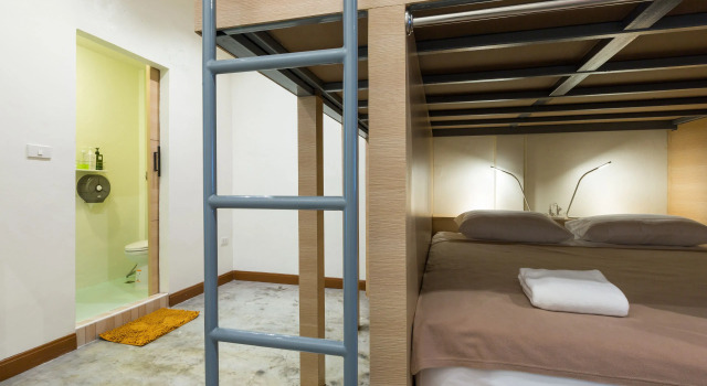 Кровать в общем номере Trica Hostel