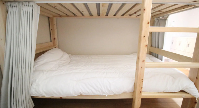 Кровать в общем номере (женский номер) Glocal Nagoya Backpackers Hostel