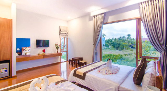 Семейный номер Deluxe с видом на сад Green World Hoi An Villa