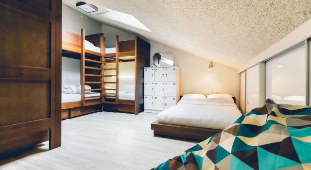 Кровать в общем номере Sweet Home Hostel