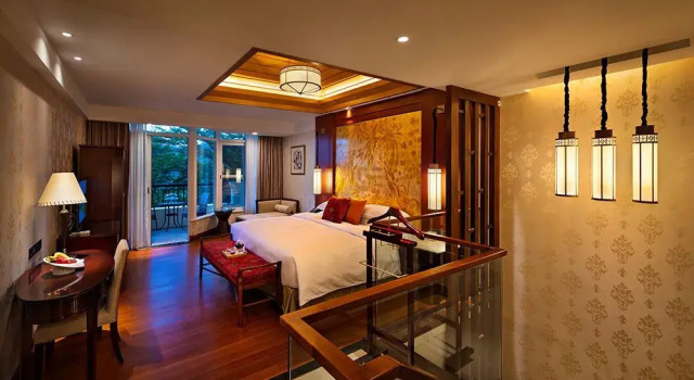 Люкс Дуплекс Goodview Hot Spring Hotel Tangxia