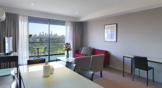 Апартаменты с 2 комнатами с видом на парк Adina Apartment Hotel St Kilda Melbourne