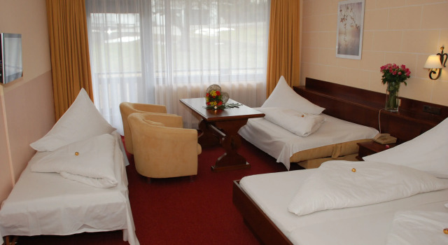 Четырёхместный номер Standard с балконом Hotel Berghof Graml