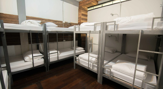 Кровать в общем номере Il Treno Hostel