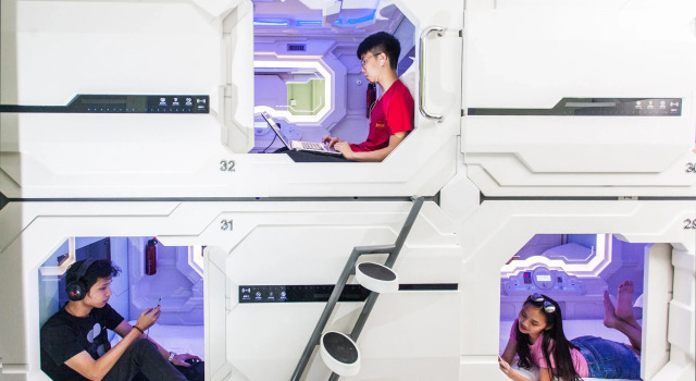Кровать в общем номере Modular Langkawi Capsule Hotel - Hostel