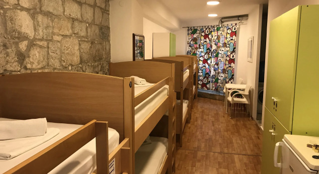 Кровать в общем номере Hostel Split