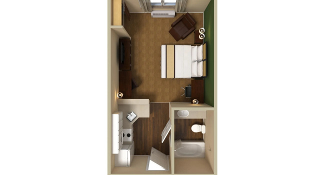 Двухместная студия Extended Stay America Suites - San Jose - Morgan Hill