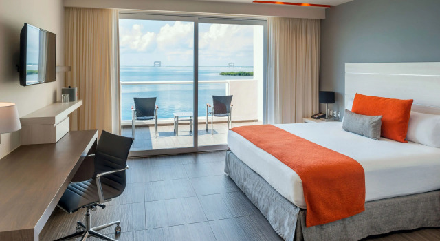 Двухместный номер Deluxe с видом на залив Real Inn Cancún