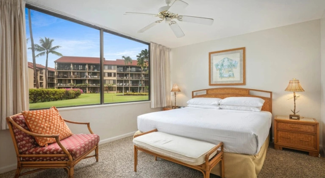 Люкс с 2 спальнями и 2 ванными комнатами с видом на сад Aston at Papakea Resort