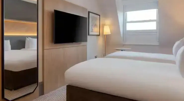 Guest Twin room Hilton Nottingham Hotel