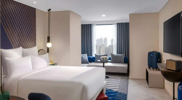 Двухместный номер TRIBE Extra с видом на город Отель TRIBE Living Bangkok Sukhumvit 39 by AccorHotels