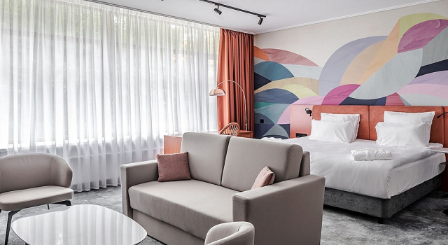 Номер Suite Deluxe Spa с 2 комнатами Отель Артурс СПА Отель by Mercure