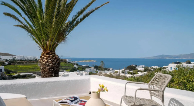 Двухместный полулюкс с открытым джакузи с видом на море Andronikos Hotel