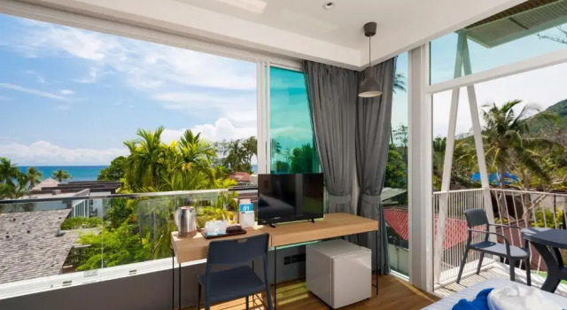 Двухместный номер Deluxe с видом на море Sairee Hut Resort Koh Tao