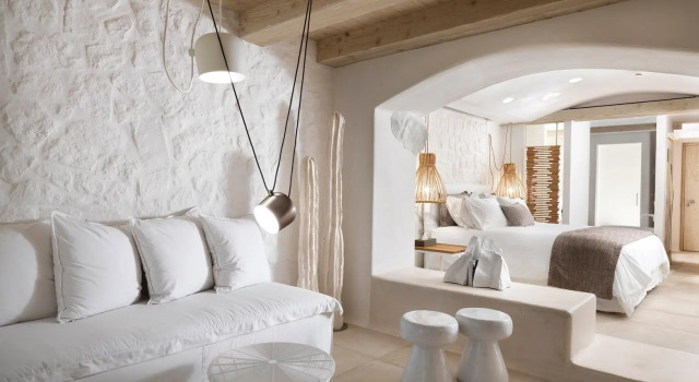 Двухместный полулюкс VIP с приватным бассейном Nammos Hotel Mykonos