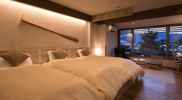 Трёхместный номер Ocean Style Hotel Miyajima Villa