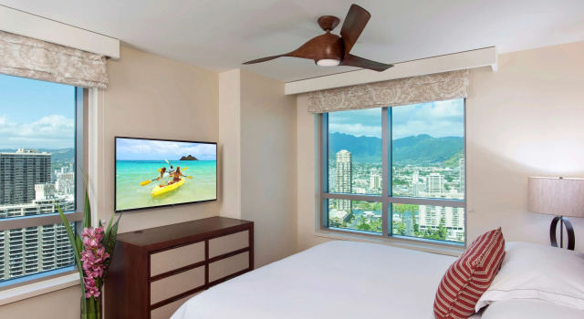 Люкс c 1 комнатой с видом на горы Hilton Grand Vacation Club The Grand Islander Waikiki Honolulu