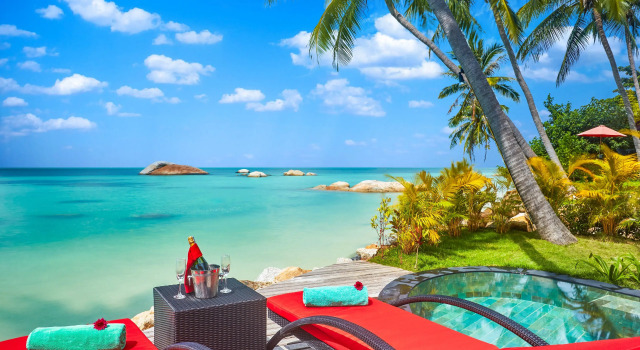 Двухместный люкс Pool Deluxe рядом с пляжем Kupu Kupu Phangan Beach Villas & Spa