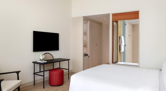 Двухместный номер Deluxe с балконом и с видом на бассейн Yas Plaza Marina by IHG