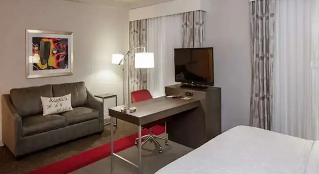 Двухместная NONSMOKING Accessible  студия Hampton Inn & Suites Austin Cedar Park-Lakeline