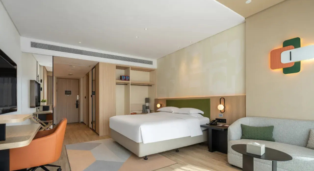 Двухместный номер Bath Shower Combination Standard EVEN Hotel Hangzhou Yintai City by IHG