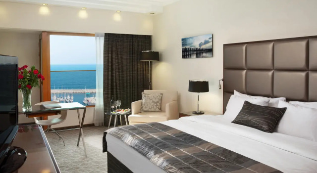 Habitación doble De lujo con balcón y con vista al mar Carlton Tel Aviv Hotel - Luxury on the Beach