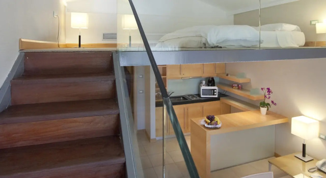 Четырёхместный люкс Loft Rodos Palace Hotel