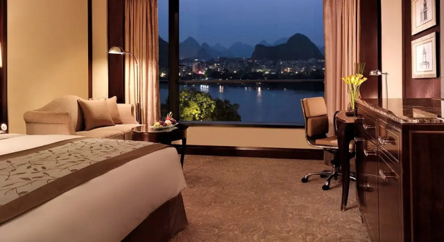 Двухместный номер Deluxe с видом на реку Shangri-La Guilin