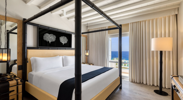 Двухместный люкс Luxury с балконом и с видом на море Santa Marina, A Luxury Collection Resort, Mykonos