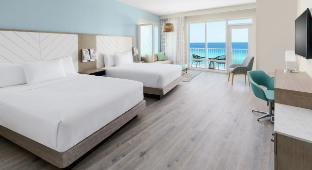 Номер Deluxe с балконом и с видом на залив Hyatt Place Panama City Beach - Beachfront