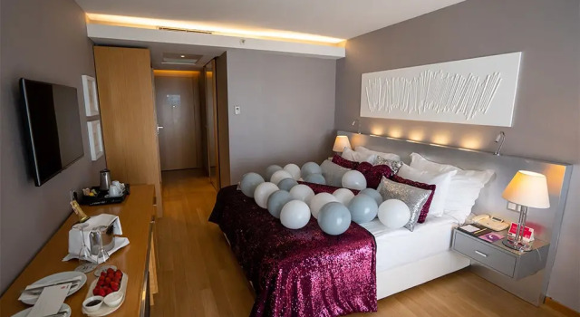 Двухместный номер Honeymoon с видом на море Отель Akra Antalya