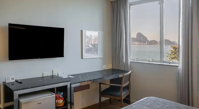 Двухместный номер Deluxe с видом на море Orla Copacabana Hotel