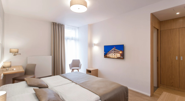 Executive Dvoulůžkový s manželskou postelí pokoj Hotel Carol