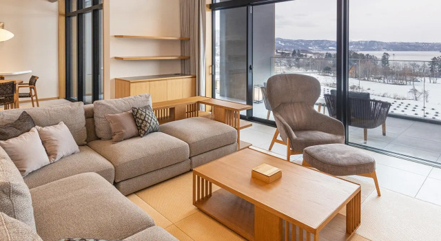 Люкс Premier with Open-Air Onsen Bath Lake Toya Tsuruga Resort HIKARINOUTA