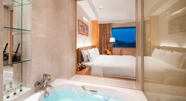 Luksusowy dwuosobowy klub pokój Millennium Hotel Chengdu