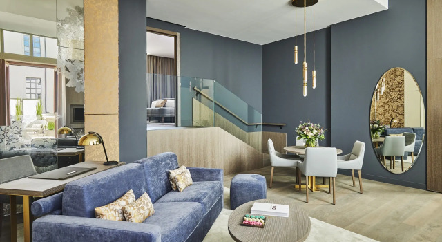Двухместный люкс Prestige с балконом и с видом на внутренний двор InterContinental Lyon - Hotel Dieu by IHG