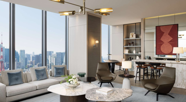Двухместный люкс Shibaura c 1 комнатой с красивым видом из окна Fairmont Tokyo