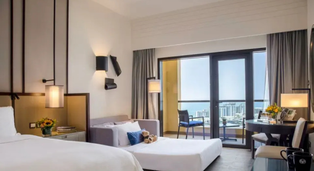 Двухместный номер Семейный с балконом и seafront Amwaj Rotana, Jumeirah Beach - Dubai
