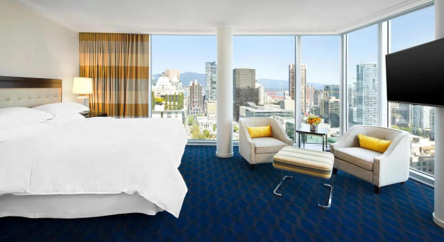 Двухместный номер Larger Corner Sheraton Vancouver Wall Centre