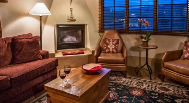 Двухместный люкс Hacienda Fireplace Hotel Santa Fe