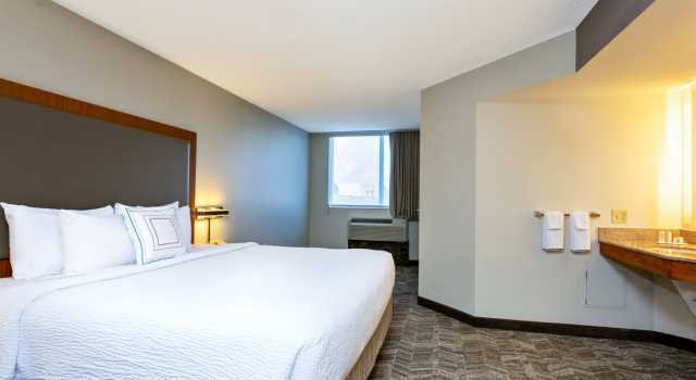 Двухместный люкс SpringHill Suites by Marriott Miami Airport South Blue Lagoon Area