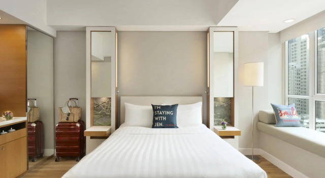 Двухместный номер Deluxe с видом на город Jen Hong Kong by Shangri-La