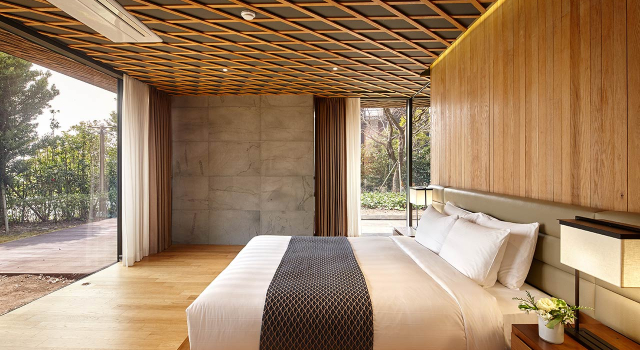 Вилла Kengo Kuma с 2 комнатами Lotte Resort Jeju Artvillas
