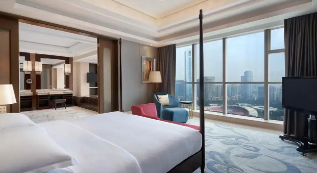 Двухместный люкс клубный Presidential c 1 комнатой Отель Sheraton Guangzhou
