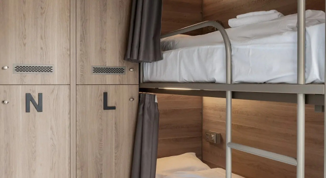 Кровать в общем номере K7 Hotel Oslo